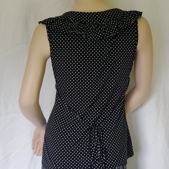 💀4 for $20- Black and White Polka Dot Top - Picture 3 of 12